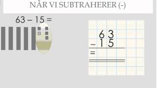 Subtraksjon med låning matteposen [upl. by Alejandrina]