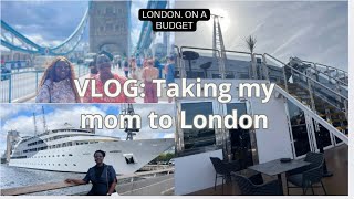 Surprising my mom with a trip to London in a Yacht  Sunborn London [upl. by Ferullo]