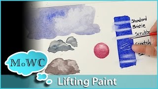 Lifting and Removing Watercolor Pigment – Tips and Techniques [upl. by Morril]