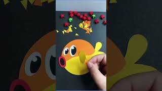 PART 35 DIY Spiky Puffer Fish Paper Craft for Kids  trending shorts ytshorts viralvideo [upl. by Htenywg290]