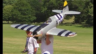 RC PLANE CRASH  TREE STRIKE  CY MODELS P47 THUNDERBOLT  SAITO FG90 R3  AT WESTON PARK  2022 [upl. by Garges920]