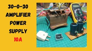 amplifier power supply hindi 30 0 30 transformer 10 amppower supply ⚡ 💥 [upl. by Atterrol]