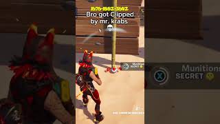 Bro really got clipped by MR Krabs 💀 spongebob fortnite memes funny abonnetoi [upl. by Belayneh728]