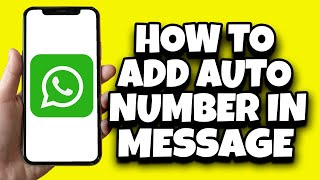 How To Add Auto Numbering In WhatsApp Message Latest Updates [upl. by Aliuqa]