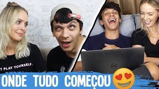 REAGINDO AO NOSSO PRIMEIRO VÍDEO JUNTOS [upl. by Yks]