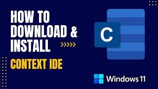 How to Download and Install ConTeXt IDE For Windows [upl. by Nalyac]