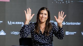 Garbine Muguruza has controversial response picking between Rafa Nadal and Carlos Alcaraz [upl. by Dennie]