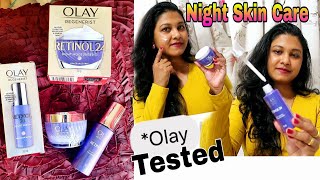 OLAY Regenerist Retinol 24 Serum amp Night Cream Review [upl. by Ardnued871]