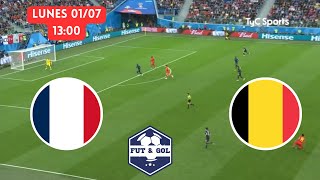 🔴 FRANCIA  BELGICA TRANSMISION VERTICAL EN VIVO  EUROCOPA 2024 FUT AND GOL [upl. by Nalhsa]