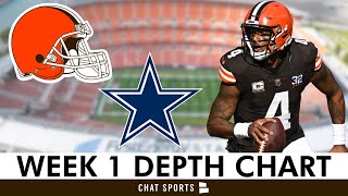 Cleveland Browns Release Depth Chart Ahead Of NFL Week 1 vs Cowboys [upl. by Ardnik]