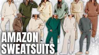 HUGE Sweatsuit Loungewear TryOn Haul amp Review from Amazon [upl. by Yblocaj]