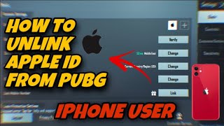 How To Unlink \Remove Apple ID From Pubg Mobile [upl. by Htebyram]