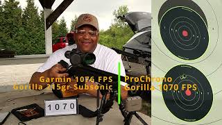 Chronograph Garmin vs ProChrono Gorilla 300Blackout Subsonic vs Reloads Accuracy Test [upl. by Noach]