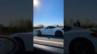 981 GT4 vs 987 Spyder Highway Pull [upl. by Fe]