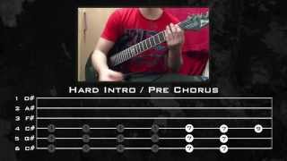 Linkin Park  By Myself Guitar Tutorial w Tabs By Kirjai [upl. by Alaek493]