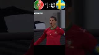 Full video ☝️Portugal vs Sweden 32 Ronaldo Hat trick vibe football [upl. by Oiceladni]