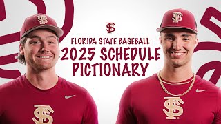 FSU Baseball Schedule Release  Pictionary Edition [upl. by Ching]