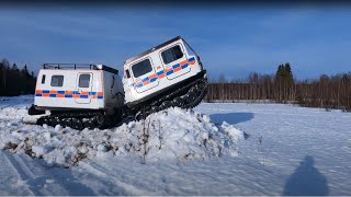 Hägglunds BV206 in snow [upl. by Licko]