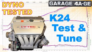 K24 Testing amp tuning VTC VTEC  Dyno tested k24 pt1 [upl. by Sandeep]