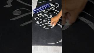 Diwani arabic Calligraphy with Chalk  paintastic Valley [upl. by Tray]