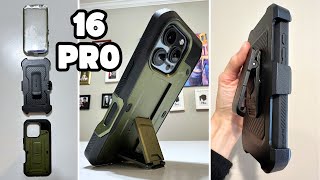 SUPCASE 360 Protective Rugged iPhone 16 Pro Case with Kickstand  Belt Clip  Full Review [upl. by Jaclyn]