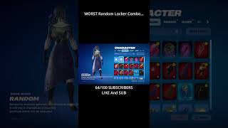 WORST RANDOM Locker Combo 🤢🤮 fortnite locker fortnitelockers fortniterandom itemshop [upl. by Anyad]