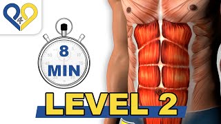 Abs workout how to have six pack  Level 2 [upl. by Euqinoj]