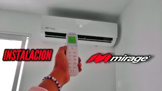 INSTALACION MINISPLIT MIRAGE [upl. by Eidarb105]