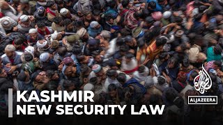 Indianadministered Kashmir New security law toughens punishments [upl. by Lidda]