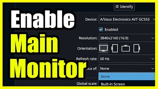 How to Enable a Main Monitor when Connected to Steam Deck Easy Method [upl. by Seebeck447]