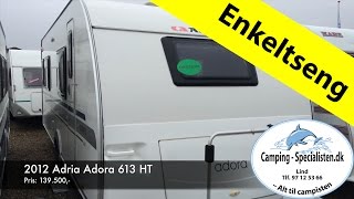 2012 Adria Adora 613 HT  Campingvogn med enkeltsenge [upl. by Sankaran]