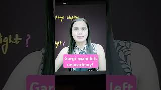 Gargi Mam left unacademy 😢neet unacademy [upl. by Mathilda]