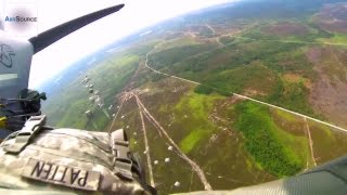 US Army Airborne Jumpmaster POV Cam  Jumping from C130 [upl. by Mukul437]