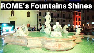 Rome Italy See Romes Fountains After Restoration work Rome Walking Tour Rome December 2024 [upl. by Bloxberg256]