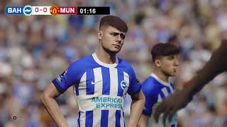 Brighton vs Manchester United LIVE  Premier League 2425  PES 21 Simulation Gameplay [upl. by Nadabas]