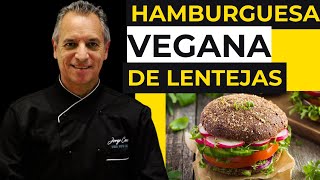 ¿De qué está hecha una hamburguesa de lentejas RECETA FÁCIL Y RAPIDA [upl. by Murry602]