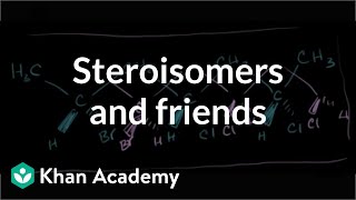 Stereoisomers enantiomers diastereomers constitutional isomers and meso compounds  Khan Academy [upl. by Pazia406]