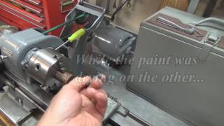 The Craftsman 6quot lathe chuck installed amp working Goofy Cart brakes [upl. by Nich499]