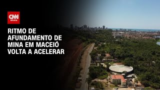 Ritmo de afundamento de mina em Maceió volta a acelerar  BRASIL MEIODIA [upl. by Aleekahs]