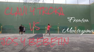 CLAVILLAZO Y TROKA VS JOS Y BEBETIN PRIMER PARTIDO FRONTON MOCTEZUMA [upl. by Ramona601]