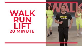 Walk Run Lift  20 Minute Workout [upl. by Anileh]