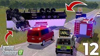 Farming Simulator 17  Schwerer LKW Unfall wegen PRAKTIKANT 😱FEUERWEHR EINSATZ Bauhof Weber  12 [upl. by Elisee]