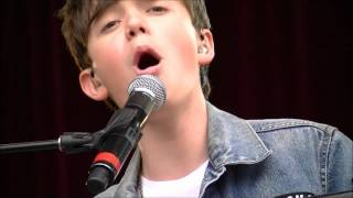 Greyson Chance  Sunshine and City Lights  NEW SONG LIVE in Vancouver August 2012 HD [upl. by Repsaj]