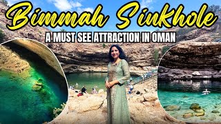 A Must See Attraction In Oman  The Deepest Natural Pool In The World  Bimmah Sinkhole  Oman Vlog [upl. by Eceela]