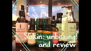 UNBOXING SKIN CARE SUKIN dan REVIEW SUKIN reviewsukin sukinskincare [upl. by Adyht694]