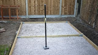 How to make a concrete shed base [upl. by Debbra223]