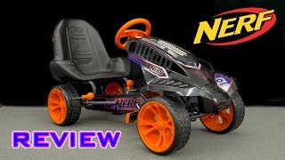 REVIEW Nerf Battle Racer  TactiCool Pedal Cart [upl. by Uhile]