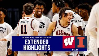 Wisconsin vs Illinois College Basketball Extended Highlights I Big Ten Championship I CBS Sports [upl. by Biddie]