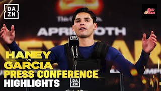 DEVIN HANEY VS RYAN GARCIA PRESS CONFERENCE HIGHLIGHTS [upl. by Eugilegna373]