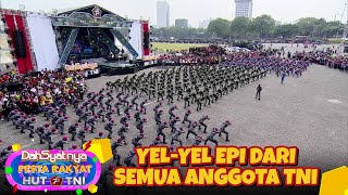 KEREN ABIS Inilah YelYel Prajuti TNI  DAHSYATNYA HUT TNI 78 [upl. by Wolfram]